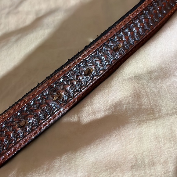 Western leather belt - Picture 6 of 8
